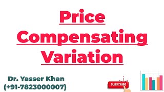 Price Compensating Variation  Consumers Surplus  Meaning Of Price Compensating Variation  UPSC [upl. by Ilahsiav]