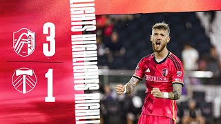 St Louis CITY SC vs Portland Timbers  Leagues Cup  Match Highlights [upl. by Sucramat]