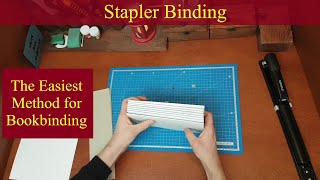 Simple and Quick Bookbinding StepbyStep Stitching of the Book Block For Beginners [upl. by Atteuqehs]