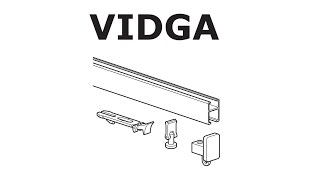 HOW TO INSTALL IKEA VIDGA RAIL SINGLE TRACK [upl. by Htebzil719]