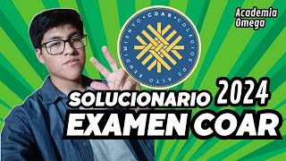 SOLUCIONARIO EXAMEN COAR  RAZONAMIENTO MATEMÁTICO 20242025 [upl. by Lenahtan953]