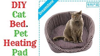 DIY Cat Bed  Pet Heating Pad 2019 [upl. by Einad]