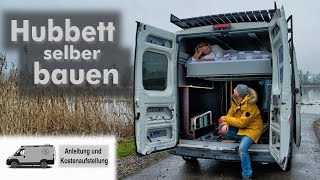 How to Hubbett selber bauen für deinen Kastenwagen  Ducato  Jumper  Boxer [upl. by Airbas]