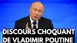 🛑🚫 DISCOURS CHOQUANT DE VLADIMIR VLADIMIROVIC POUTINE 🇷🇺🇷🇺 [upl. by Adnuahsar]