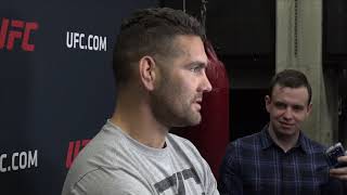 Chris Weidman UFC Fight Night Boston Open Workout Media Scrum [upl. by Repard]