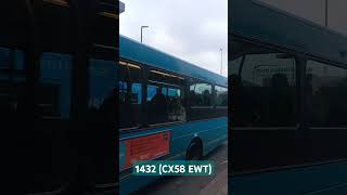 Arriva Yorkshire 1432 VDL SB200 Wright Pulsar CX58 EWT on 106 to Hall Green bus foryou arriva [upl. by Aleehs]