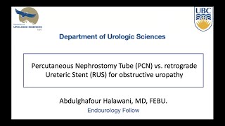 Percutaneous Nephrostomy PCN vs Retrograde Ureteral Stent RUS for Obstructive Uropathy [upl. by Nhguavoj443]