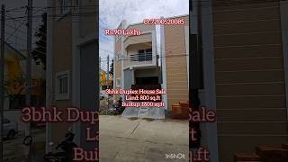 3 bhk Duplex House for sale in kundrathur ChennaiCt7200520085 shorts home realestate house [upl. by Enimrej]