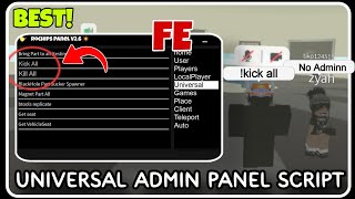 FE  Universal ADMIN Panel Script  ROBLOX SCRIPTS  Super OP Trolling Script  2024 [upl. by Auburn]