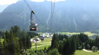 Riding the Fellhornbahn Cablecar [upl. by Ahseele]