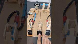 Car pedal Mechanism  dcmotor tech diy motor youtubeshorts [upl. by Navaj360]