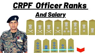 CRPF Officer Ranks and Salary🔥 How To Recognise Rank And Insignia Of CRPF Officers 🤔🔥। crpf ranks [upl. by Orms]