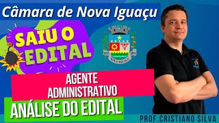 Urgente Concurso Câmara de Nova Iguaçu  Agente Administrativo  Análise do Edital [upl. by Pirzada]