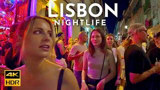 Nightlife in Lisbon Portugal BAIRRO ALTO Lisboa JULY 2024  4K HDR [upl. by Harbert329]