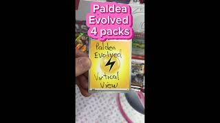 pokemon card opening paldea evolved 4 packs vertical view pokemon pokemoncards pokemontcg [upl. by Donna]