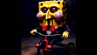 quot¡Bob Esponja se Convierte en Jigsaw para Halloween 🎃🔪  La Fusión Más Épicaquot halloween shorts [upl. by Huan]