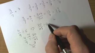 Multiplying and Dividing Fractions by Integers [upl. by Itsyrk54]