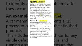 Quality Assurance and Quality Control [upl. by Aryamoy]