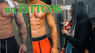 TATTOOS eliminados para ver si alguien se da cuenta quotRemovingquot  LLADOS FITNESS [upl. by Norene]