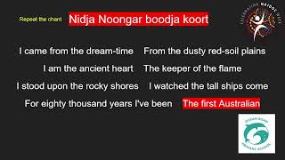 Nidja Noongar Boodja Koort  I am Australian  backing track [upl. by Gerbold]