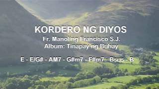 Kordero ng Diyos with Chords and Lyrics [upl. by Anoet]