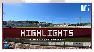 HIGHLIGHTS Hampshire vs Somerset  County Championship Day Two [upl. by Ainadi]