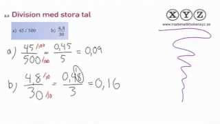 X 23 Division med stora tal [upl. by Loziram]