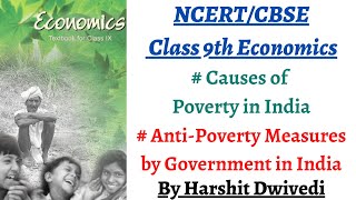 P3 Causes of Poverty in India amp Antipoverty measures by Govt NCERT Class 9 Economics Chapter 3 [upl. by Nasus691]