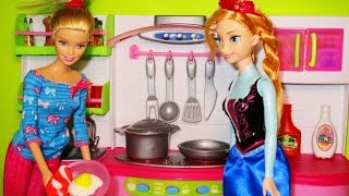 Barbie Chef Cooking with Kitchen Toy Set PLAY TOYS [upl. by Enined297]