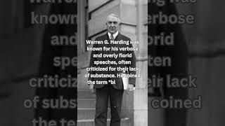 Warren G Harding the bloviating [upl. by Eenyaj682]