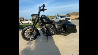 2020 Indian Springfield Dark Horse Thunder Stroke 116 Review  Tab Slipon exhaust [upl. by Hitchcock]