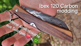 Modding amp Schärfeergebnis Herder Windmühlenmesser Ibex 120 Carbon nach Grundschliff mit Tormek t8 [upl. by Animsaj]