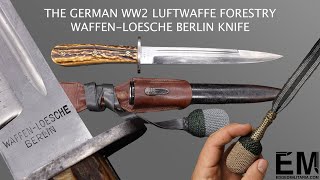 WaffenLoesche Berlin knives comparison  German WW2 Luftwaffe Forestry knives [upl. by Marigolde]