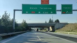 Adana Mersin Yolu  ADANA  TARSUS MERSİN Uzun Manzaralı Yol Videosu [upl. by Anibla]