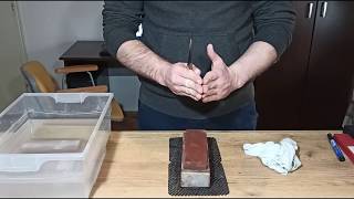 Kako naoštriti nož Grubi kamen How to sharpen a knife  Coarse stone  BE SHARP [upl. by Rfinnej]