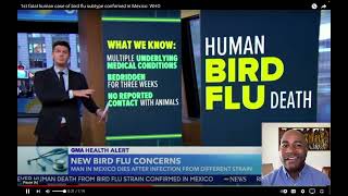 BIRD FLU kills man in Mexico 😳 REACTION [upl. by Anelet579]