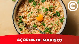 Receita de Açorda de Marisco em apenas 3 passos [upl. by Ataymik791]