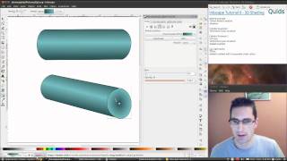 Inkscape Tutorial 6  3D Shading [upl. by Freyah37]