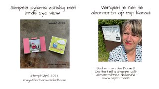 Simpele pyjama zondag met Birds Eye View van Stampin’ Up®️ [upl. by Terej]