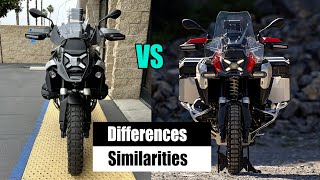 BMW R1300 GS VS R1300 GS Adventure  Differences amp Similarities [upl. by Docilu]