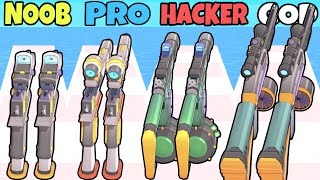 NOOB vs PRO vs HACKER vs GOD in Gun Builder Run [upl. by Nodrog]