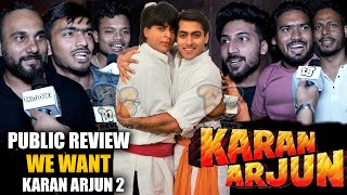 Karan Arjun Public Review After ￼29 YEARS  ￼Salman Khan Shahrukh Khan  ReRelease [upl. by Laney]