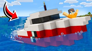 How To Build A Working Boat in Minecraft [upl. by Tailor999]