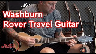 WASHBURN ROVER Travel GUITAR Review  Washburn Rover RO10SK vs Full Acoustic Guitar [upl. by Lisetta]