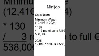 The Minijob  tax free job workingingermany [upl. by Arada157]