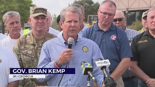 GA Gov Brian Kemp briefing the CSRA on Hurricane Helene recovery efforts [upl. by Kahle]