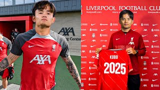 Takefusa Kubo Deal Done To Liverpool🔥Kubo Become Liverpool Player✅Kubo Shirt Unveiling✔️ [upl. by Hollister]