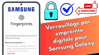 Comment ajouter un verrouillage par empreinte digitale sur Samsung Galaxy 2024  Add fingerprint [upl. by Madanhoj360]