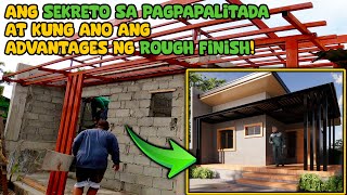 Diskarte sa Pagpalitada sa Maliit na bungalow house  Roofing at mabilis na pagpoFlooring  PART 2 [upl. by Ymaral]