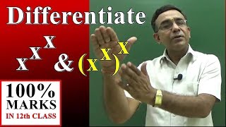 Class 12 Maths Derivative of xxx Logarithmic Differentiation of Exponential FunctionsCBSE 2019 [upl. by Candida]